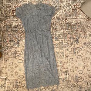 Light blue midi dress